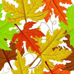 Autumn leaves seamless