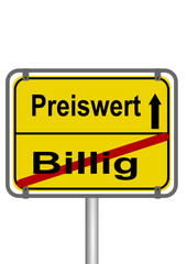Preiswert vs Billig