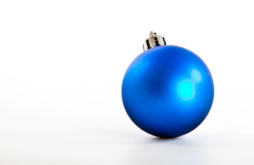 Christmas tree decorations ball on a white background