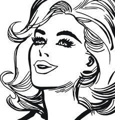 rostro de una mujer hermosa