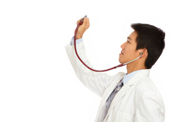 Young doctor with stethoscope