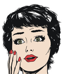 rostro de una mujer hermosa