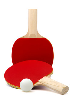 Ping-pong rackets and ball