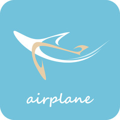 Airplane - vector icon