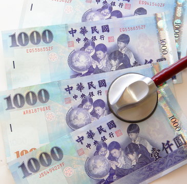 money and stethoscope