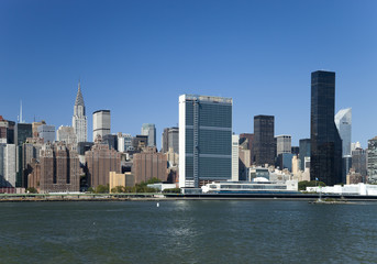 Fototapeta na wymiar New York City skyline Uptown