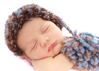 Newborn Baby in Hat