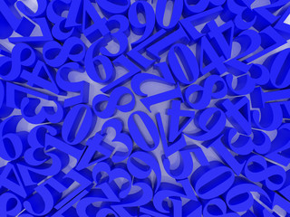 Fototapeta premium Blue digital mix