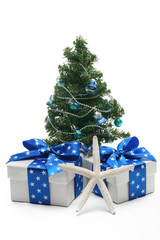 Christmas tree and gifts