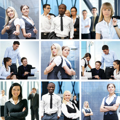 Business collage made of business pictures