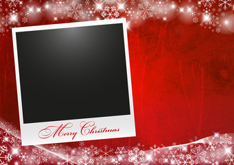 Cartolina Natale con Polaroid