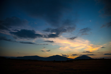 Beautiful panorama form hill