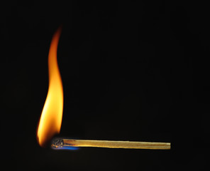 Burning match