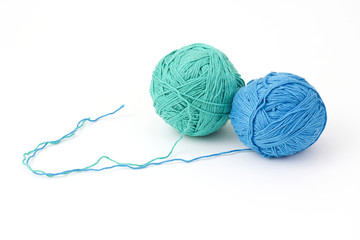 two balls of yarn