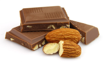 Chocolate with almonds