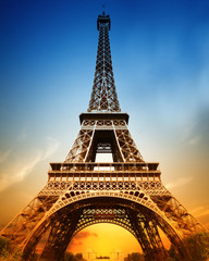 The majestic Eiffel tower