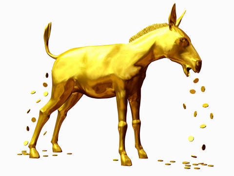 gold donkey, Goldesel