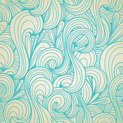 Retro swirls seamless pattern