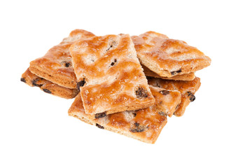 group of cookies isolated on white