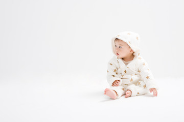 sitting baby