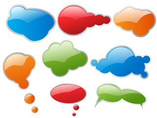 Glossy Bubble labels