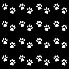 Background with white paw prints