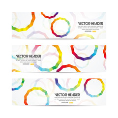 Circles vector header