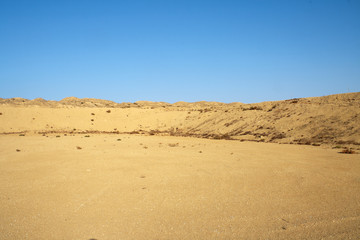 Hills in the desert.