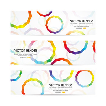 Circles vector header