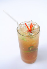Mojito with Energy Drink, Lime and Sweet Syrup