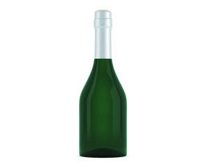 Champagner Flasche Grün