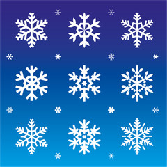 Snowflakes set 2