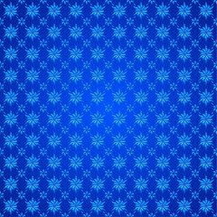 Snowflakes on blue background