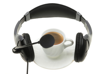 Headphones with a microphone
