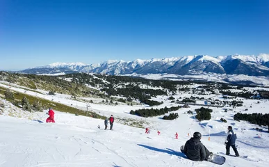 Fotobehang piste de ski © Eléonore H
