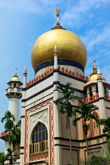 Fototapeta na wymiar Sultan mosque in Singapore