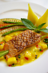 Grilled Salmon steak