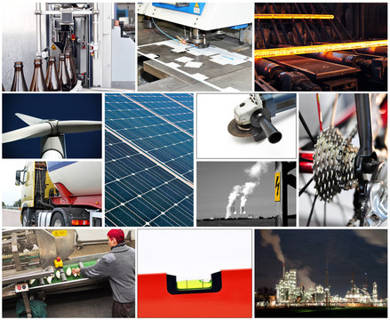 Collage Industrie Energie