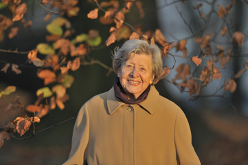 Autum Happy Senior Woman II