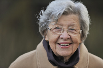 Autumn Happy Senior Woman IV