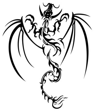 Beautiful dragon illustration