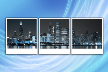 Cityscape at Night Background