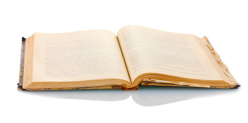 old book isolated on white