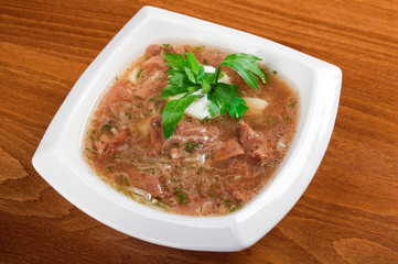 soup with beef