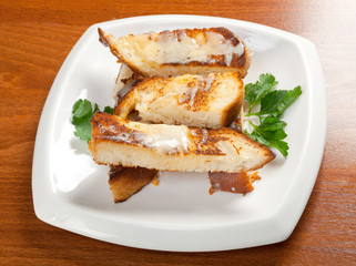 Garlic bread with herbs