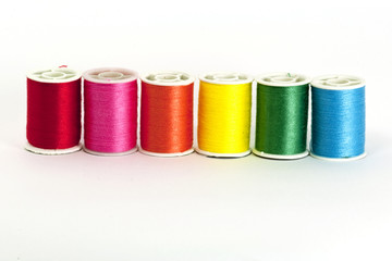 Colorful Thread Spools