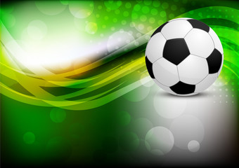Fototapeta premium Abstrakcjonistyczny tło z piłki nożnej piłką
