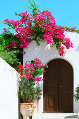 Door in Lindos - island Rhodes, Greece