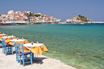 Obraz premium Taverne in Kokkari, Samos