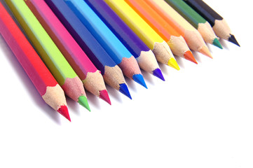 Colorful pencils isolated